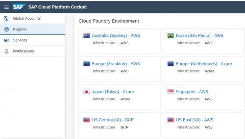 SAP Cloud Platform Cockpit