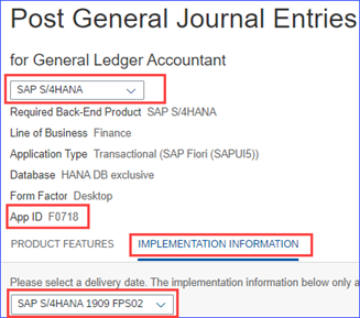 Figure 1 Fiori App Library - Journal Entry App F0718