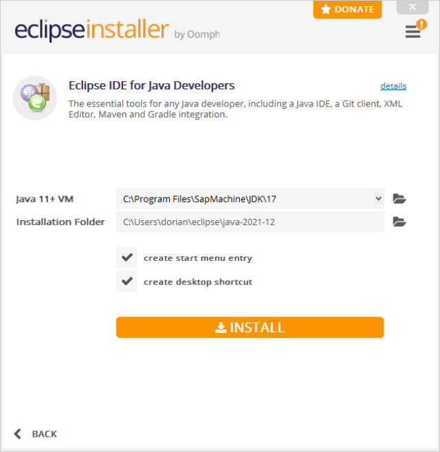 Install Eclipse IDE