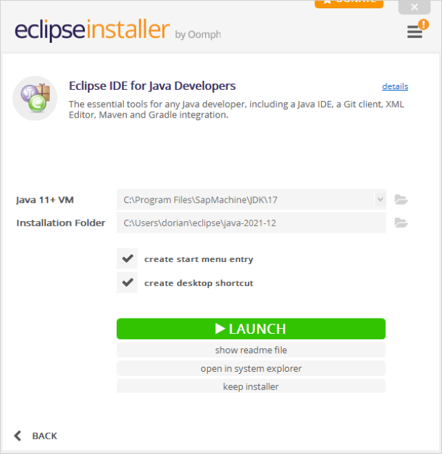 Install Eclipse IDE