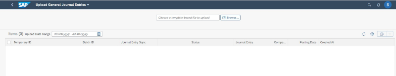 Upload General Journal Entries SAP